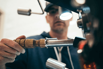 Professional plumber at work